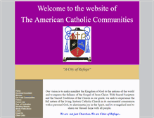 Tablet Screenshot of amcath.org